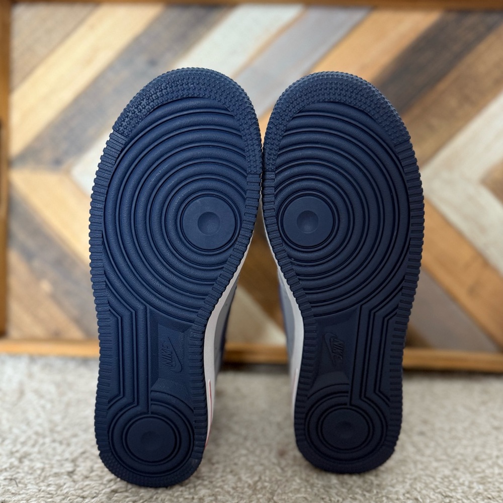 NIKE Air Force 1 “NEW ENGLAND" Women’s shoes-Wolf Grey & College Navy - Picture 4 of 7